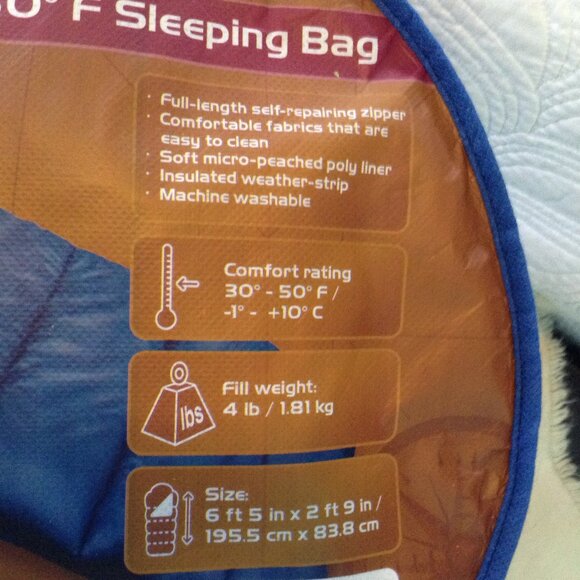 Ozark Trail, 30-50 Degree Sleeping Bag, Used Once; Camping, Boyhood, Scouts, - Picture 4 of 4